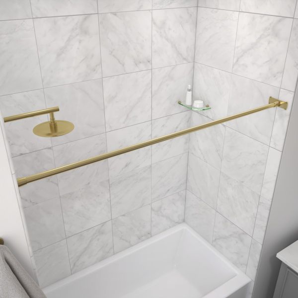 Single Straight Shower Curtain Rod