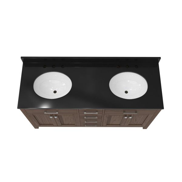 Neeson 60 Inch Oak and Birch Console Vanity