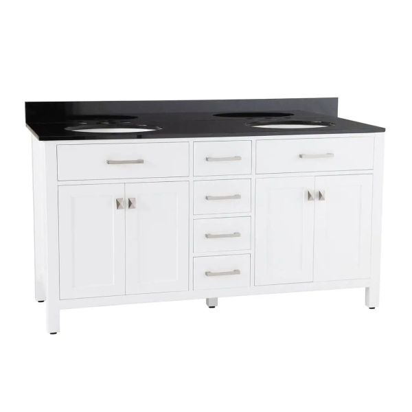 Neeson 60 Inch Oak and Birch Console Vanity