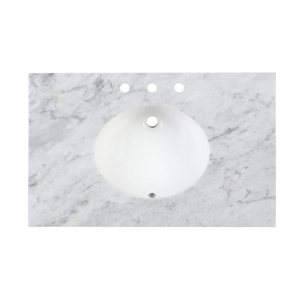 36 Inch Vanity Top with Undermount Sink