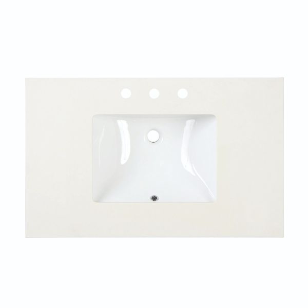 36 Inch Vanity Top with Undermount Sink