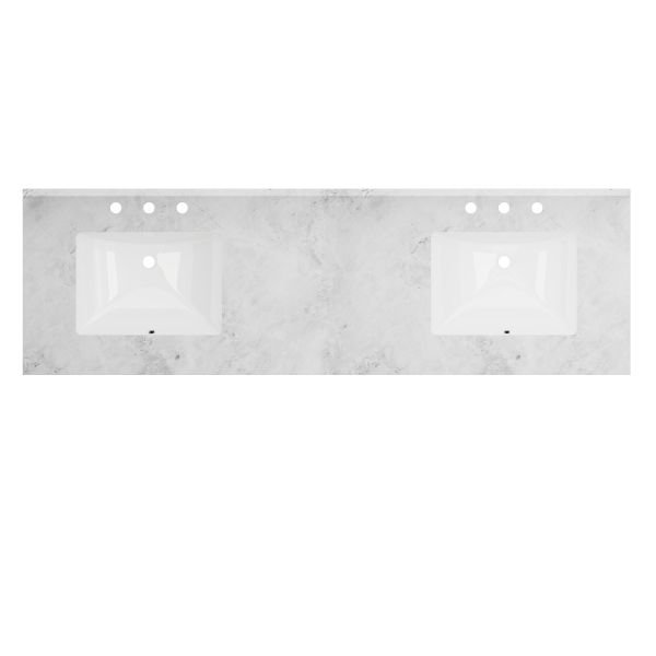 72 Inch Vanity Top with Sinks