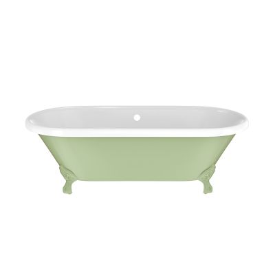Paloma Cast Iron Double Ended Clawfoot Tub - No Faucet Drillings