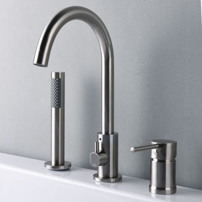 Roman Deck Mount Tub Faucet with Handshower