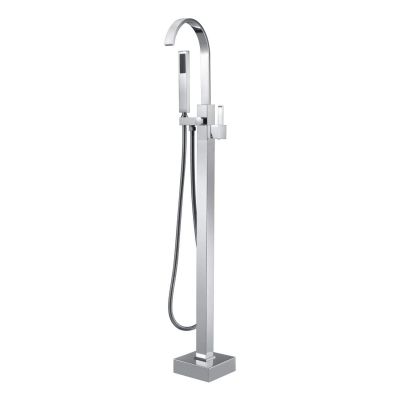 Contemporary Freestanding Faucet - Gooseneck