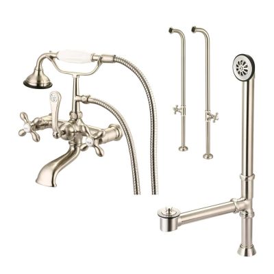 Freestanding English Telephone Faucet Set with Handshower
