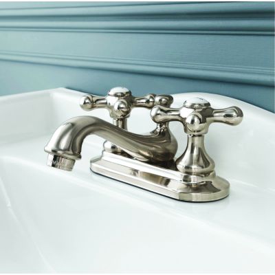 Charlotte Centerset Bathroom Sink Faucet - Metal Cross Handles