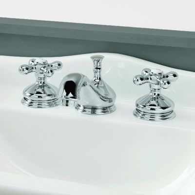 Camilla Widespread Bathroom Sink Faucet - Metal Cross Handles
