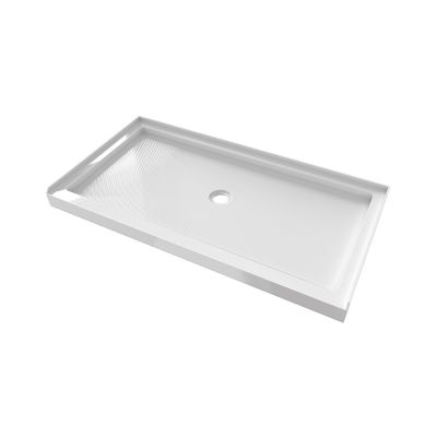 Maidstone Rejuvenate 32 in. D x 60 in. W x 2 3/4 in. H Center Drain Single Threshold Shower Base in White