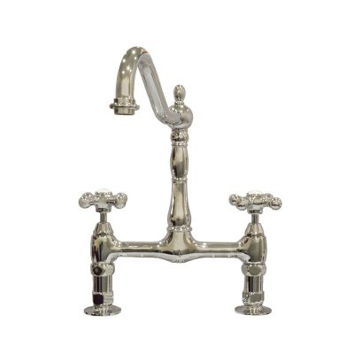 Bolton Bridge Kitchen Faucet - Metal Cross Handles