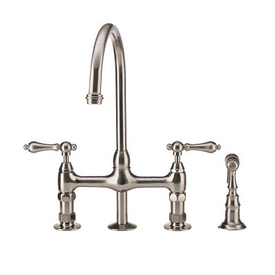 Bradford Bridge Kitchen Faucet - Metal Lever Handles