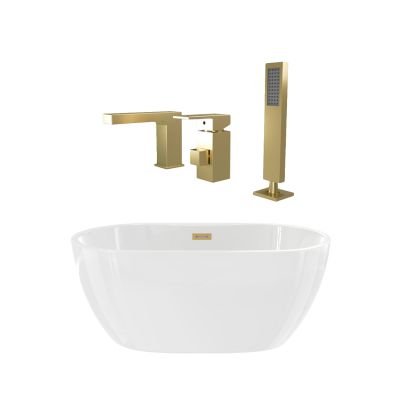 Matteo Acrylic Double Ended Freestanding Tub Package
