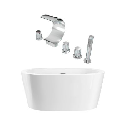 Turkana Acrylic Contemporary Double Ended Tub and Faucet Package