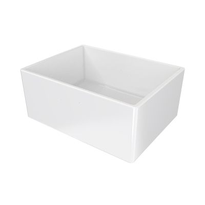 24 Inch Drop-In Fireclay Utility Sink - White