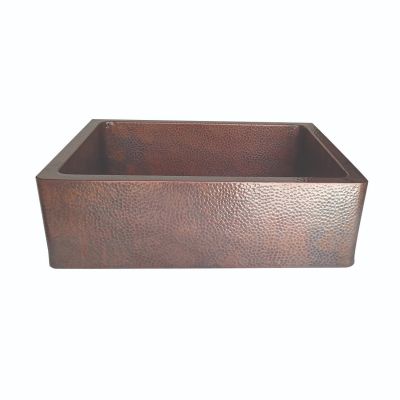 30 Inch Single Bowl Copper Farmhouse Sink