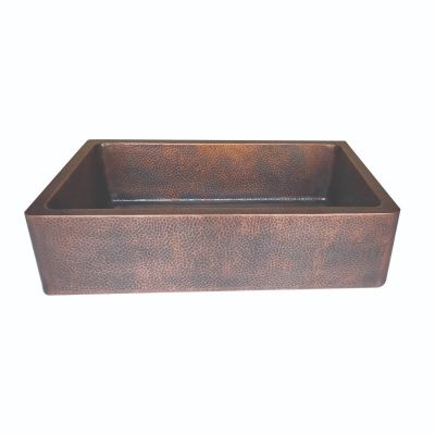 36 Inch Single Bowl Copper Farmhouse Sink