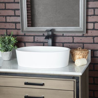 Marseille MineralCast Vessel Sink - Matte White