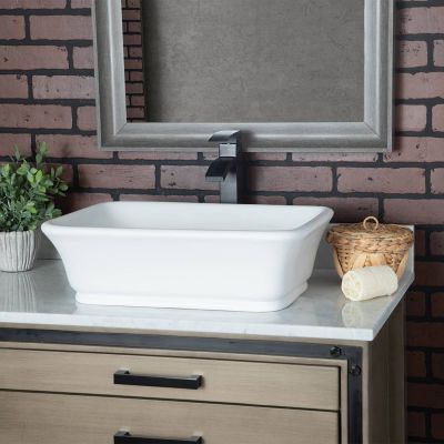 Saint Tropez MineralCast Vessel Sink - Matte White