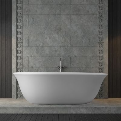 Narelle 64 Inch Solid Surface Double Ended Tub 