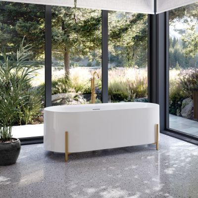 Haven Acrylic Double Ended Tub with Stand