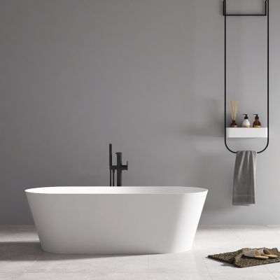 Salerno 66 Inch Solid Surface Bathtub