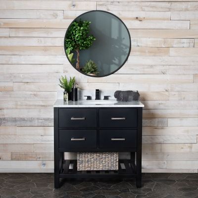 Holden 36 Inch Birch and Oak Console Vanity