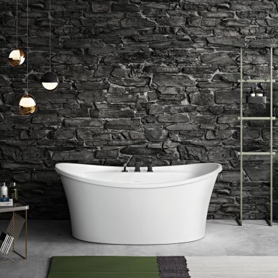 Conway II 66 Inch Acrylic Double Ended Freestanding Tub