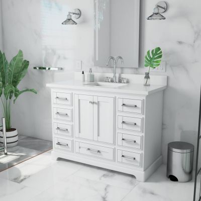 Hampshire 48 Inch Oak Vanity with Rectangle Sink