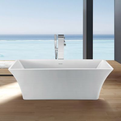 KANO II Acrylic Contemporary Double Ended Tub - No Faucet Drilling