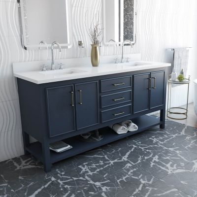 Millie 72 Inch Oak Vanity with Rectangle Undermount Sink