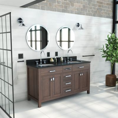 Neeson 60 Inch Oak and Birch Console Vanity