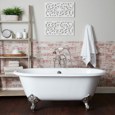 PALOMA CAST IRON CLAWFOOT DOUBLE ENDED TUB