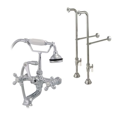 Freestanding English Telephone Faucet - Classic Spout