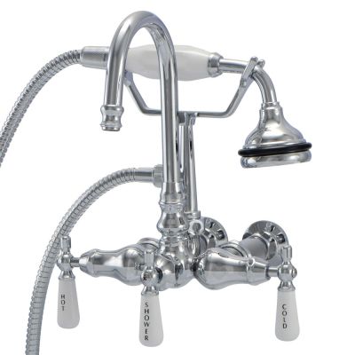 Wall Mount English Telephone Faucet - Gooseneck Spout