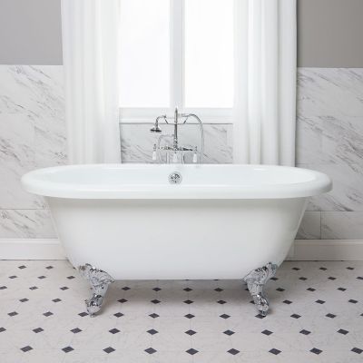 KRIS II Acrylic Clawfoot Double Ended Tub