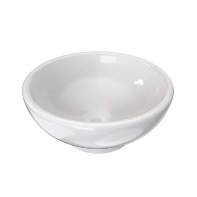 Modern 17 Inch Round White Vessel Bathroom Sink