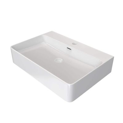 Unique 24 Inch Rectangle White Vessel Bathroom Sink
