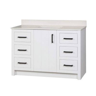 Wexler 48 Inch Solid Oak Bathroom Vanity