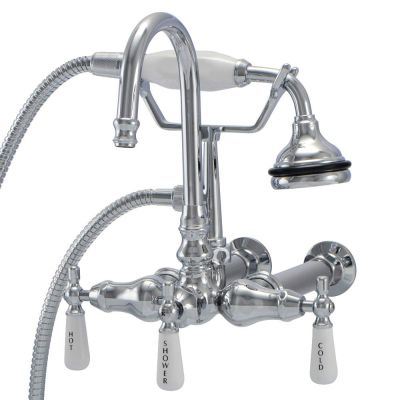Wall Mount English Telephone Faucet - Gooseneck Spout